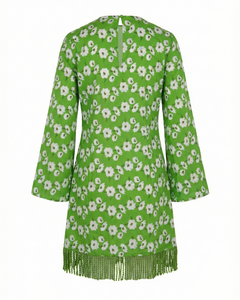 Tillie Dress in Magnolia Green Embroidery