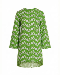 Tillie Dress in Magnolia Green Embroidery