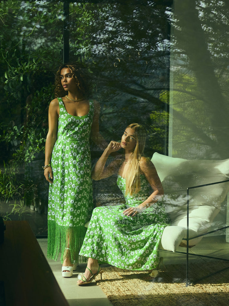 Eddy Women's Hannah Dress - Magnolia Green Embroidery Eddy Women's Hannah Dress - Magnolia Green Embroidery