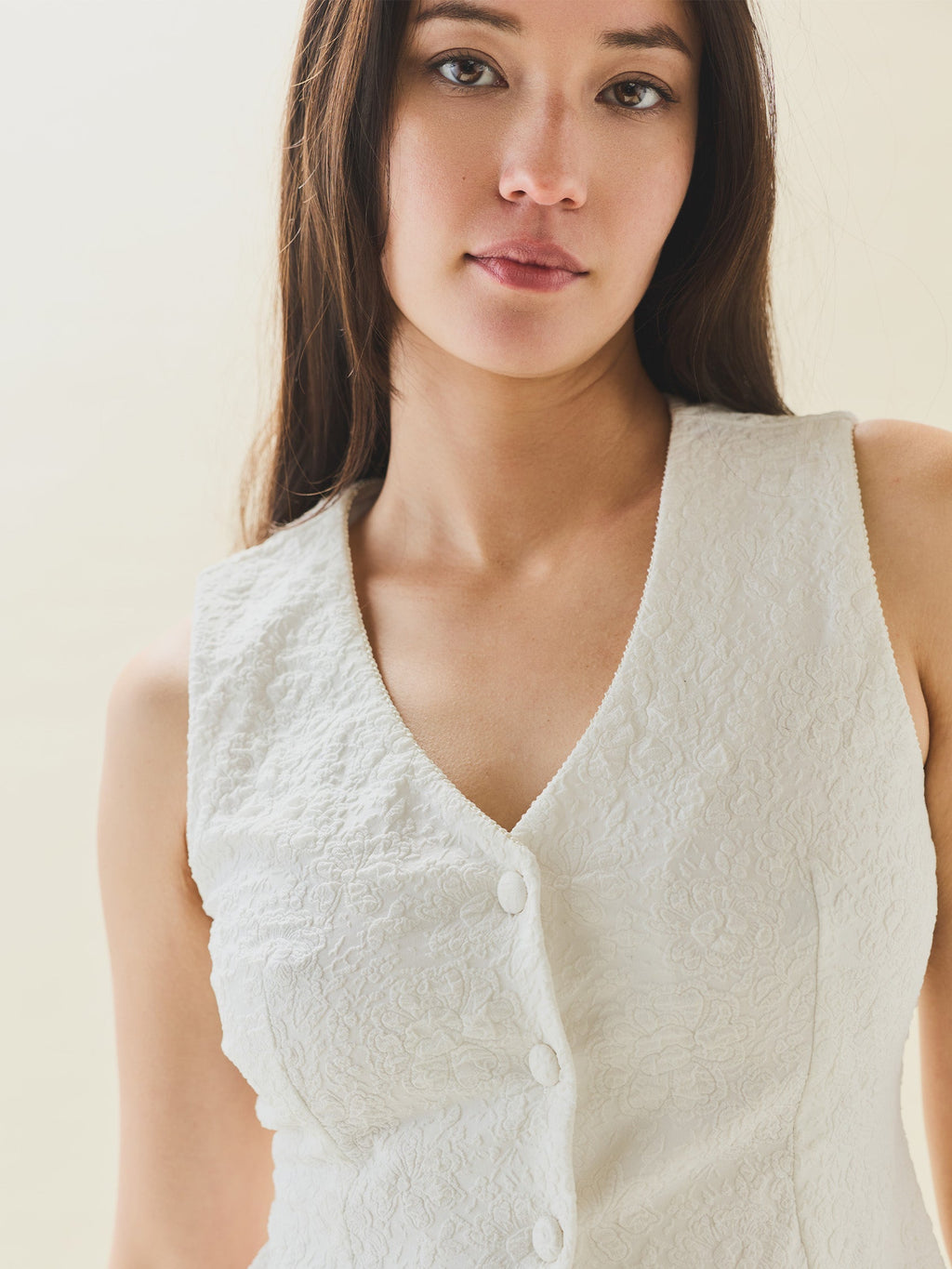 Alexa Top in Chapel White Floral