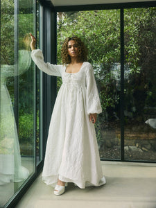 Sweet Pea Cape in Chapel White Floral
