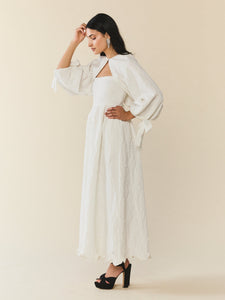 Mary Cape in Chapel White Floral
