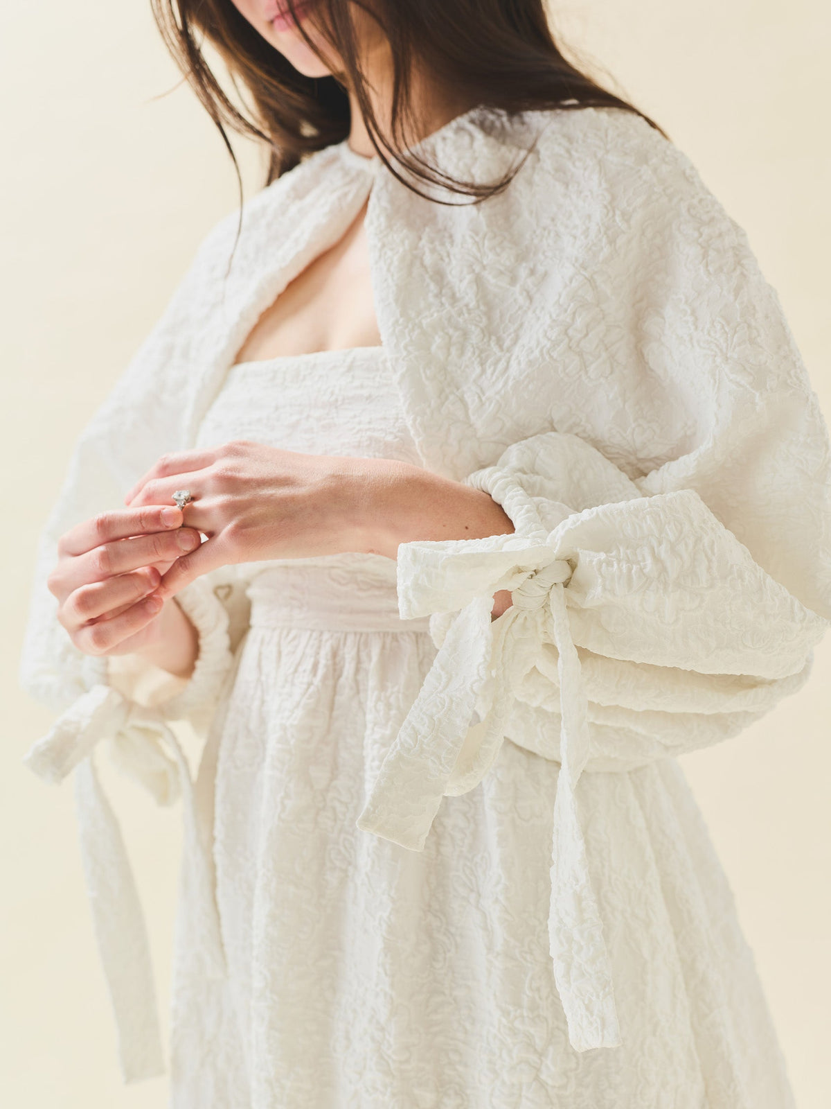 Mary Cape in Chapel White Floral