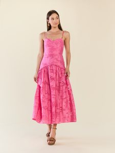 Lydia Dress in Rosa Toscana