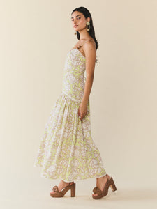 Lydia Dress in Lucca Green