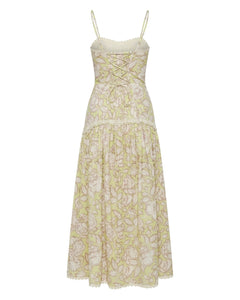 Lydia Dress in Lucca Green