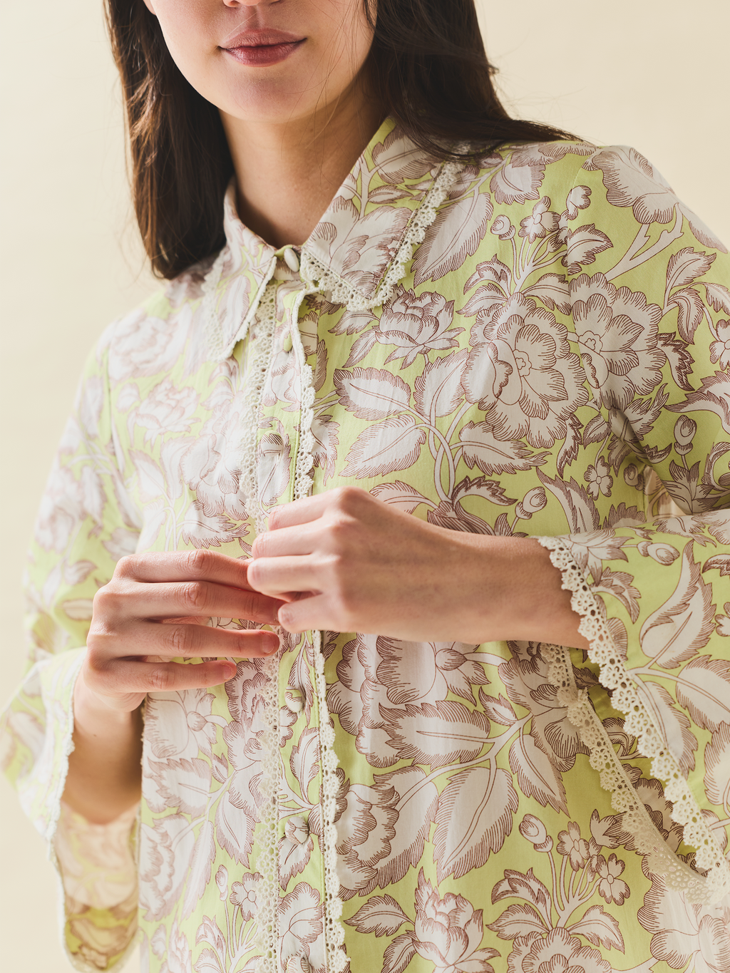 Birdie Dress in Lucca Green
