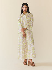 Birdie Dress in Lucca Green