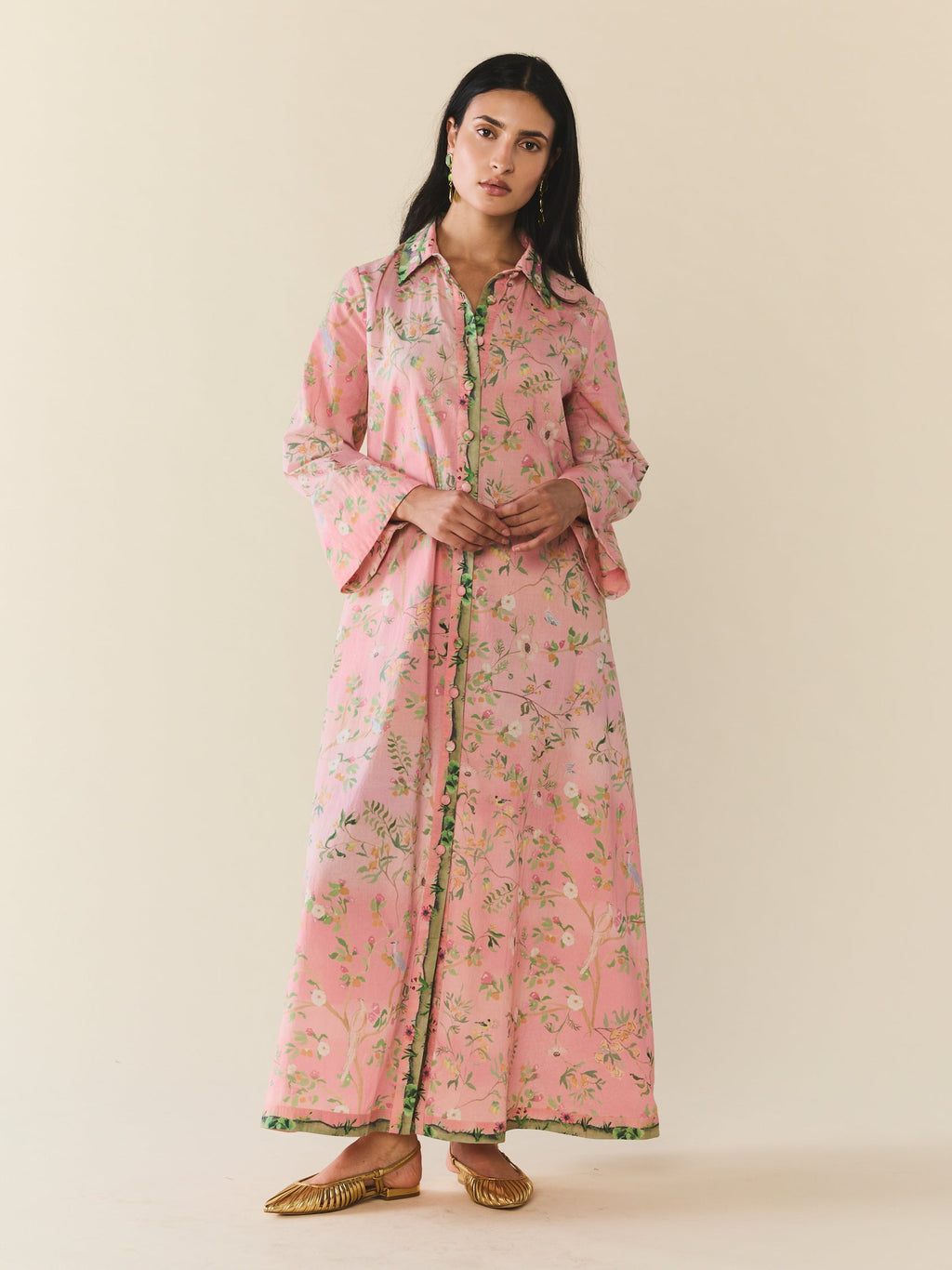 Birdie Dress in Peony Peacock x Larsen McDowell