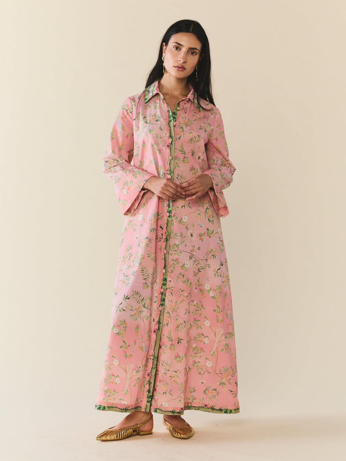 Birdie Dress in Peony Peacock x Larsen McDowell