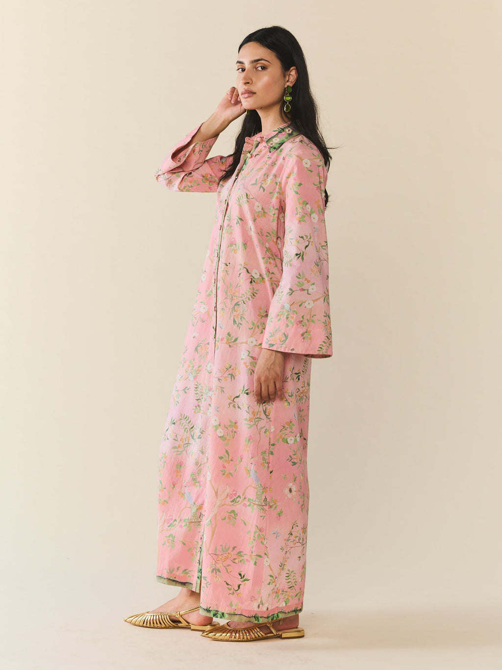 Birdie Dress in Peony Peacock x Larsen McDowell