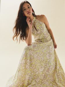 Quinn Dress in Lucca Green