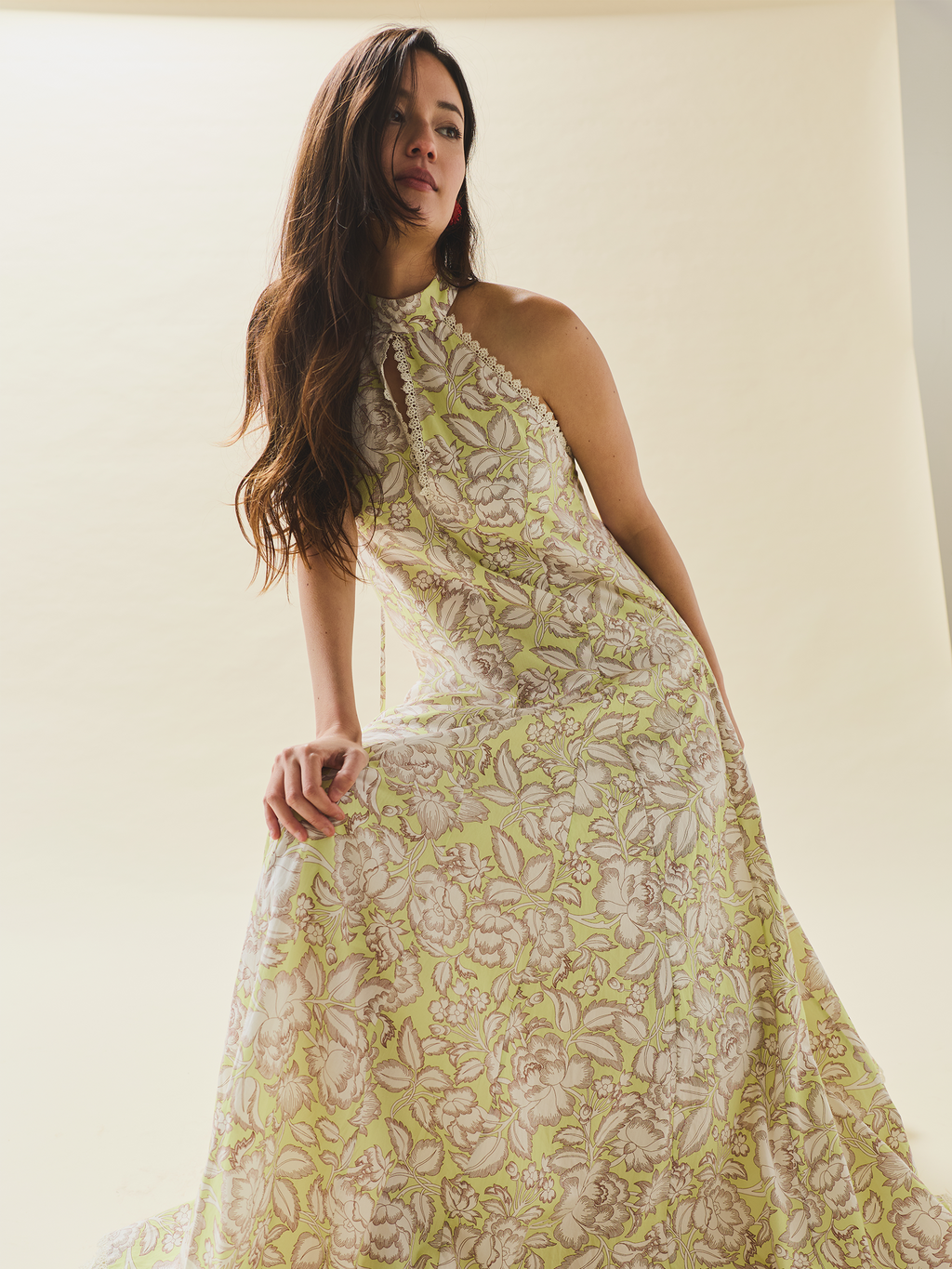 Quinn Dress in Lucca Green