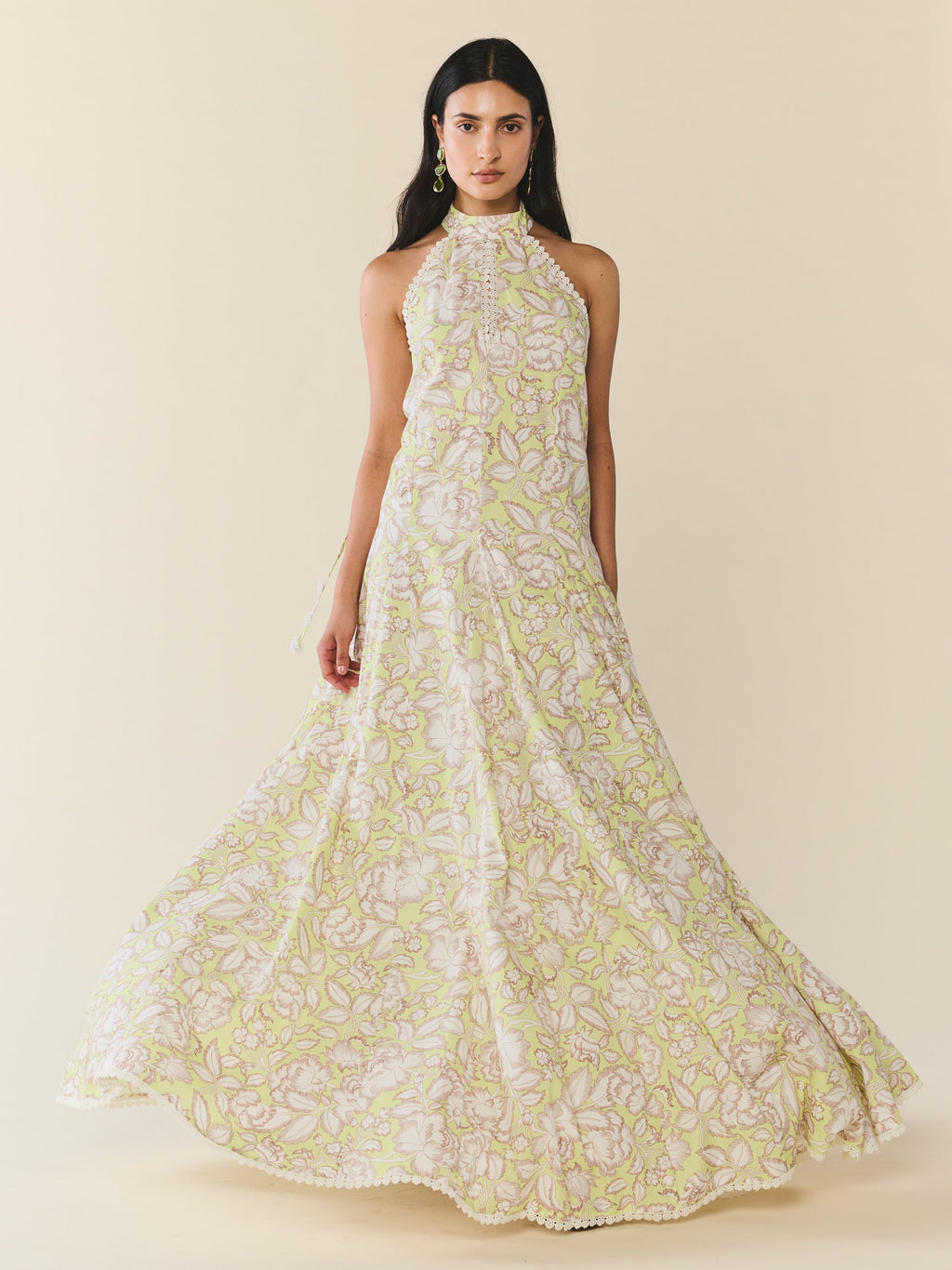Quinn Dress in Lucca Green