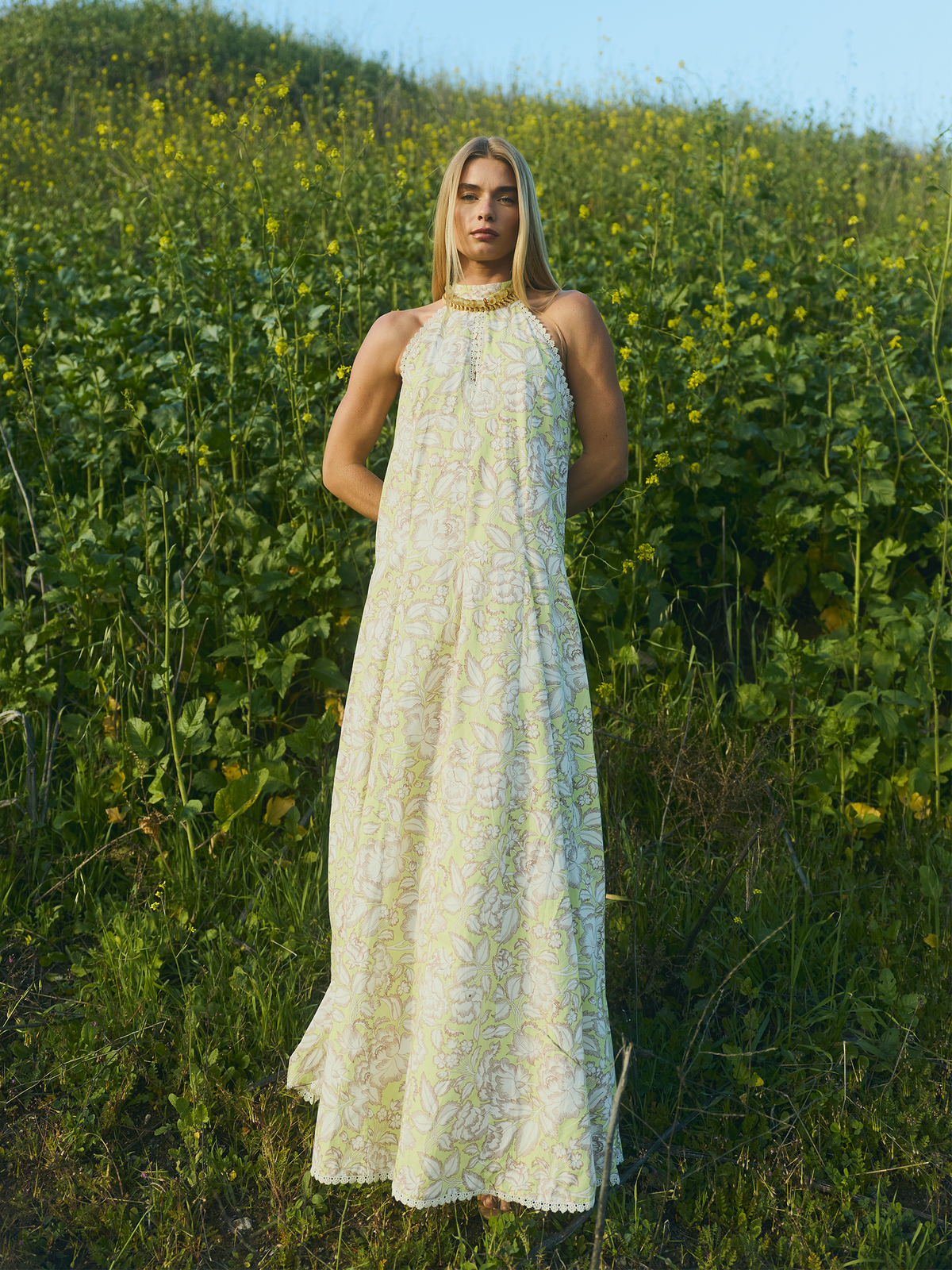 Quinn Dress in Lucca Green