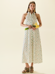 Cami Collar Dress x Sadie Loving in Blanc Bouquet