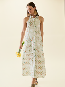 Cami Collar Dress x Sadie Loving in Blanc Bouquet