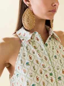 Cami Collar Dress x Sadie Loving in Blanc Bouquet