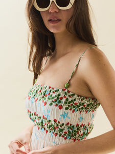 Delia Dress in Alfie White