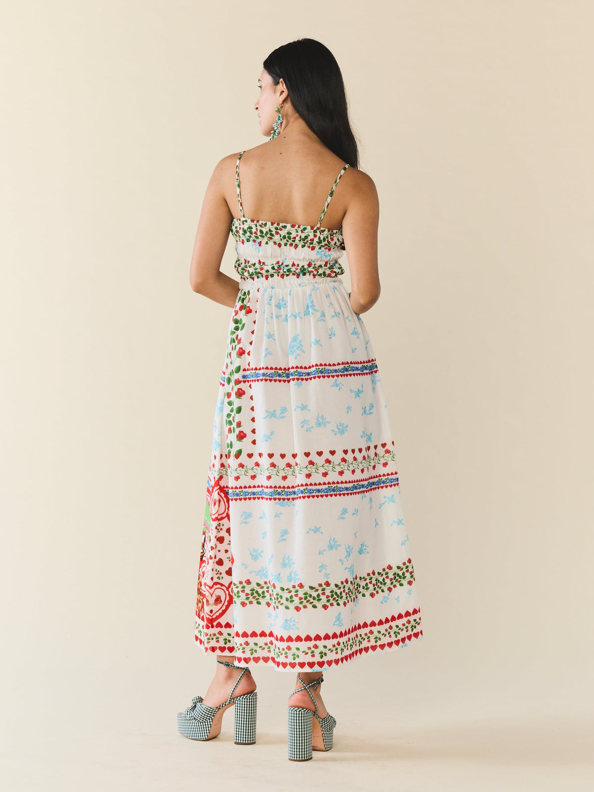 Delia Dress in Alfie White