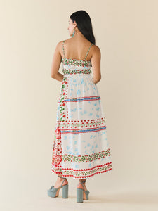 Delia Dress in Alfie White