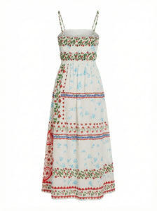 Delia Dress in Alfie White