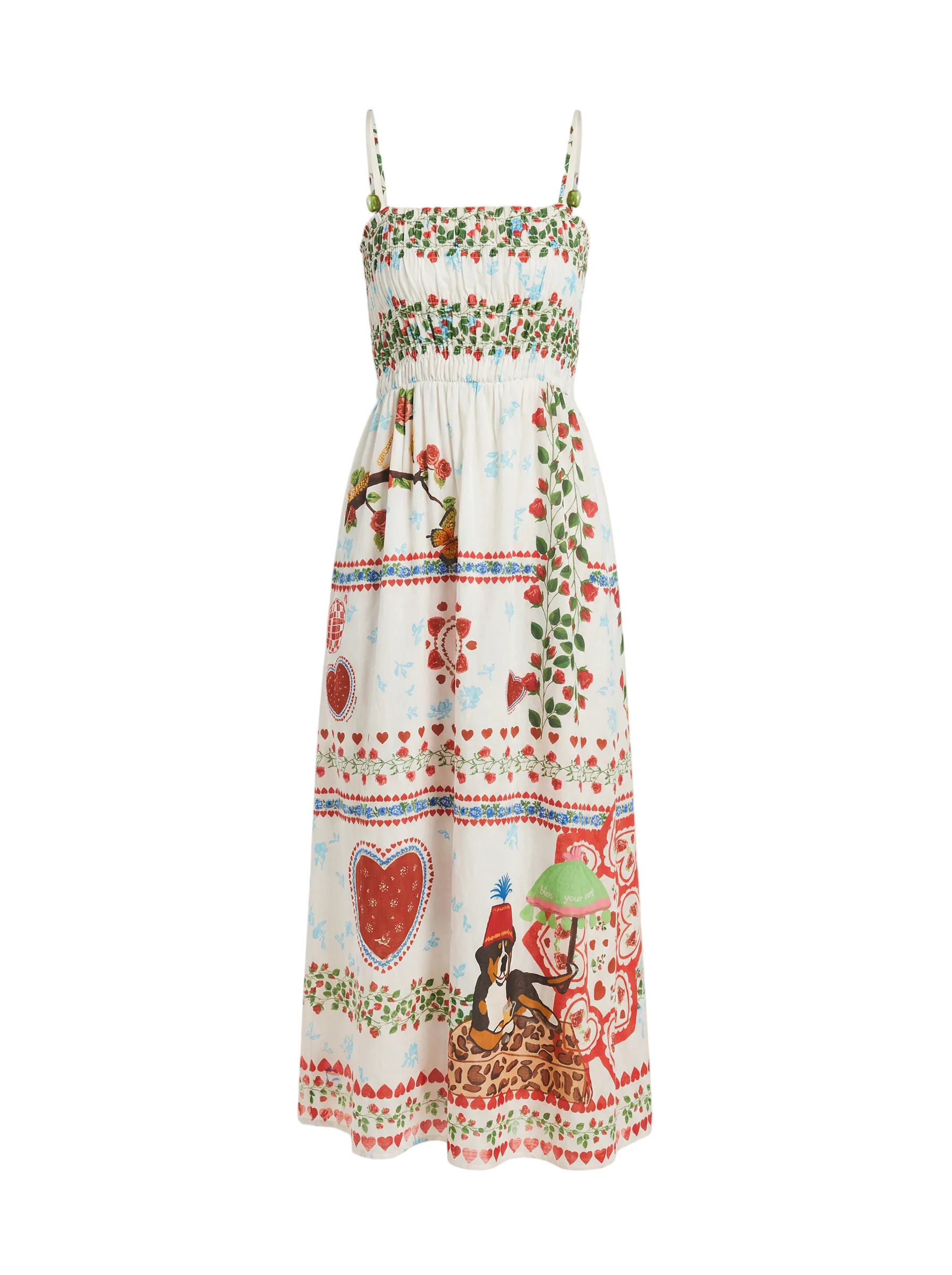 Delia Dress in Alfie White