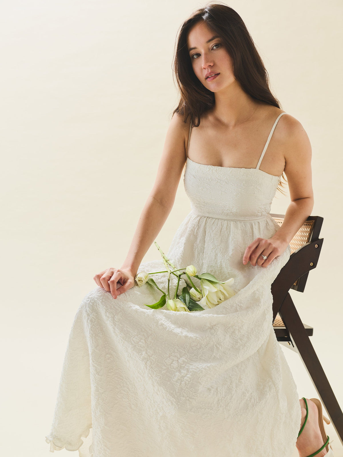 Gavin Dress in Chapel White Floral