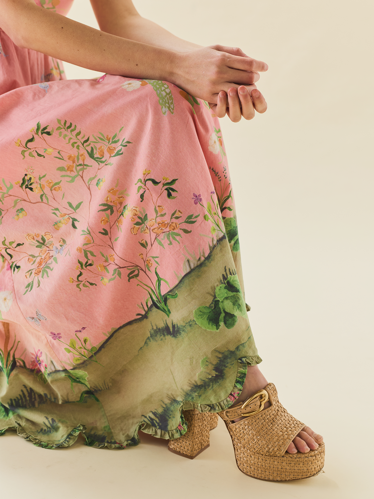 Gavin Dress in Peony Peacock x Larsen McDowell