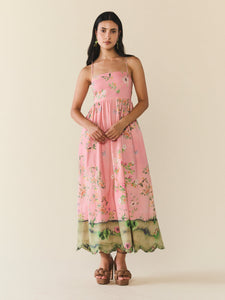 Gavin Dress in Peony Peacock x Larsen McDowell