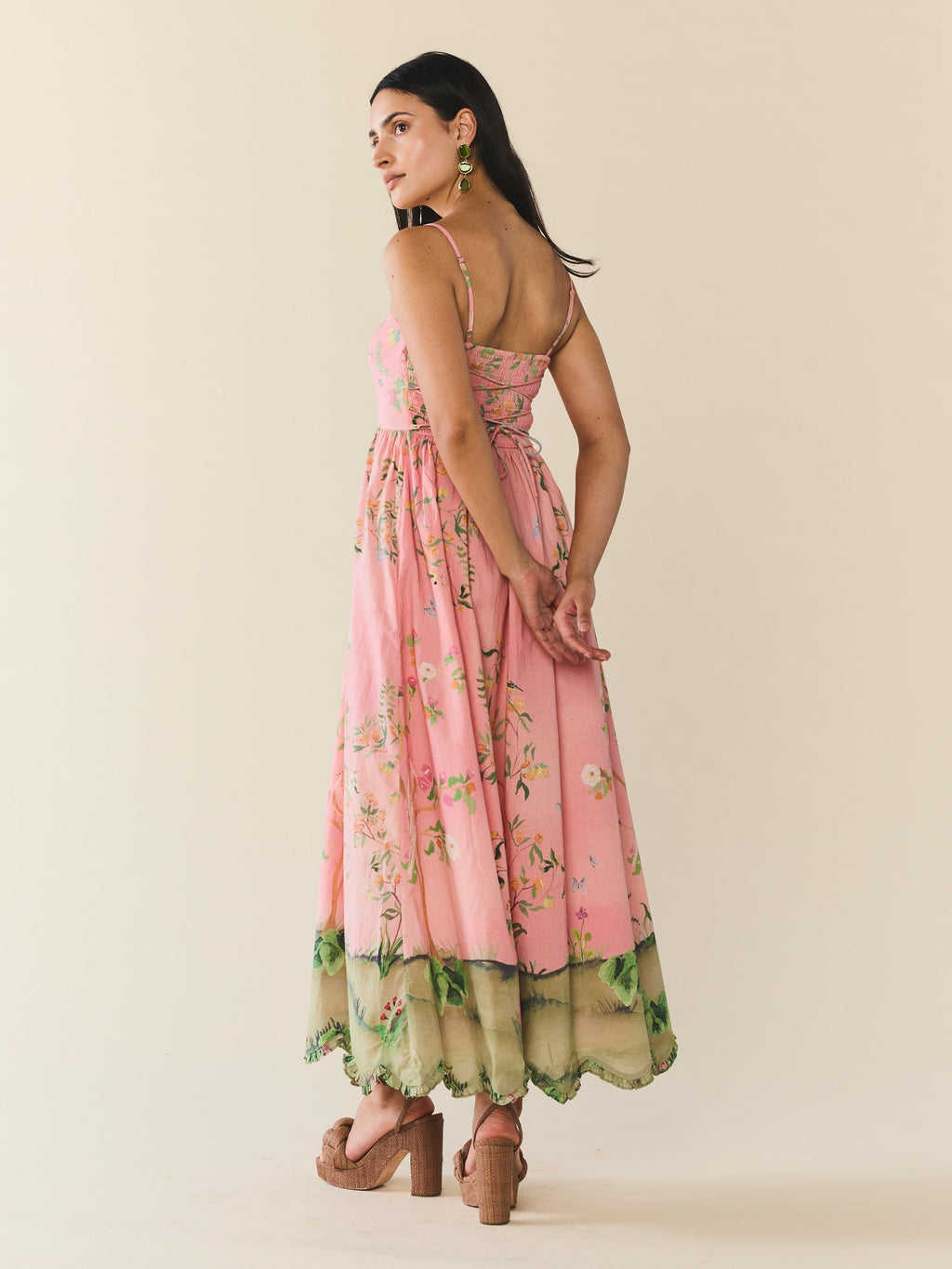Gavin Dress in Peony Peacock x Larsen McDowell
