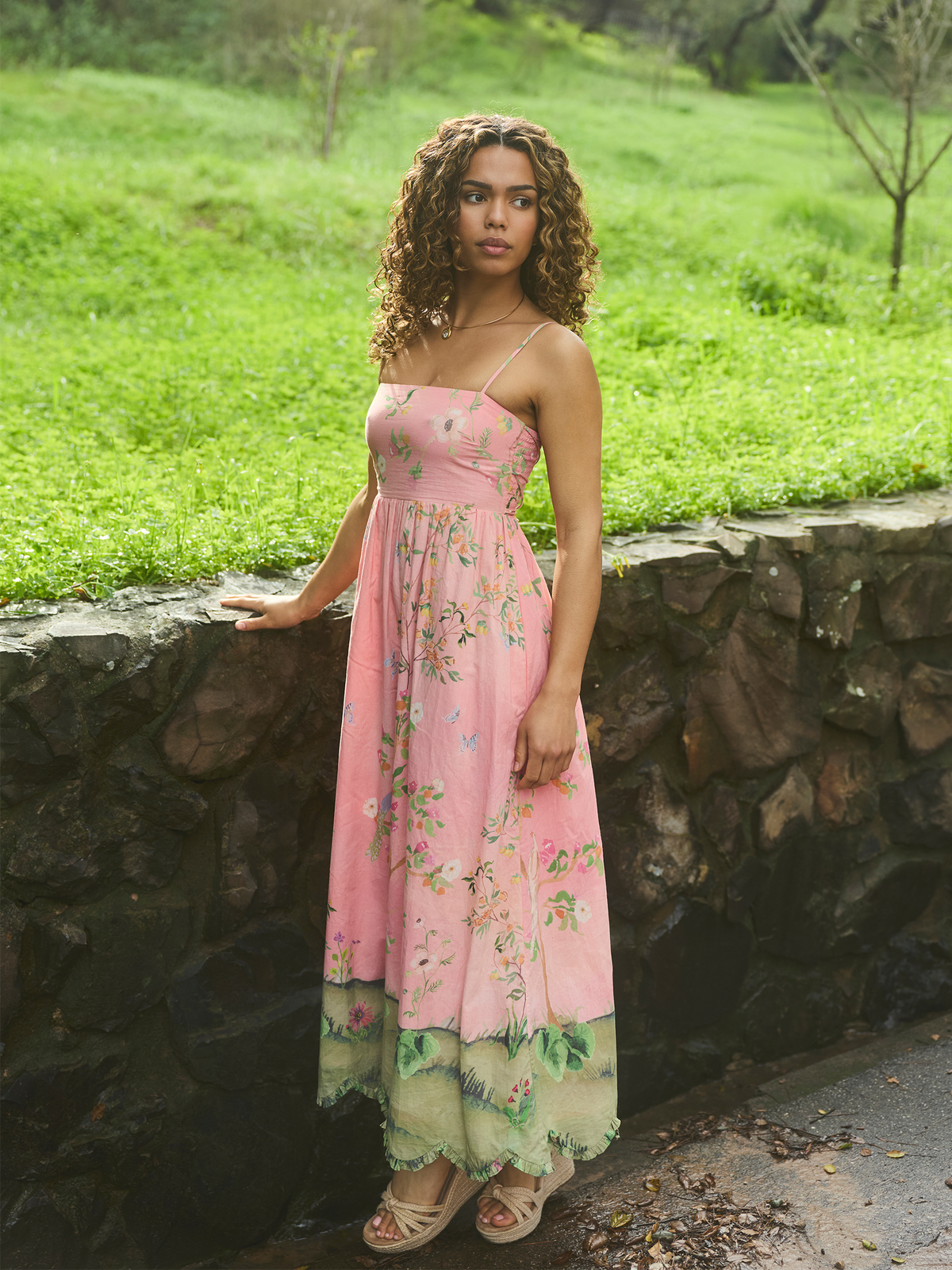 Gavin Dress in Peony Peacock x Larsen McDowell