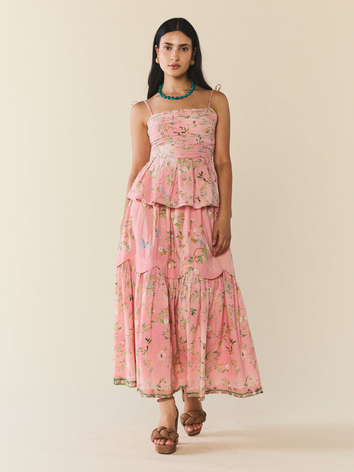 Erin Skirt in Peony Peacock x Larsen McDowell