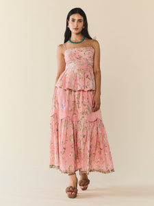 Erin Skirt in Peony Peacock x Larsen McDowell