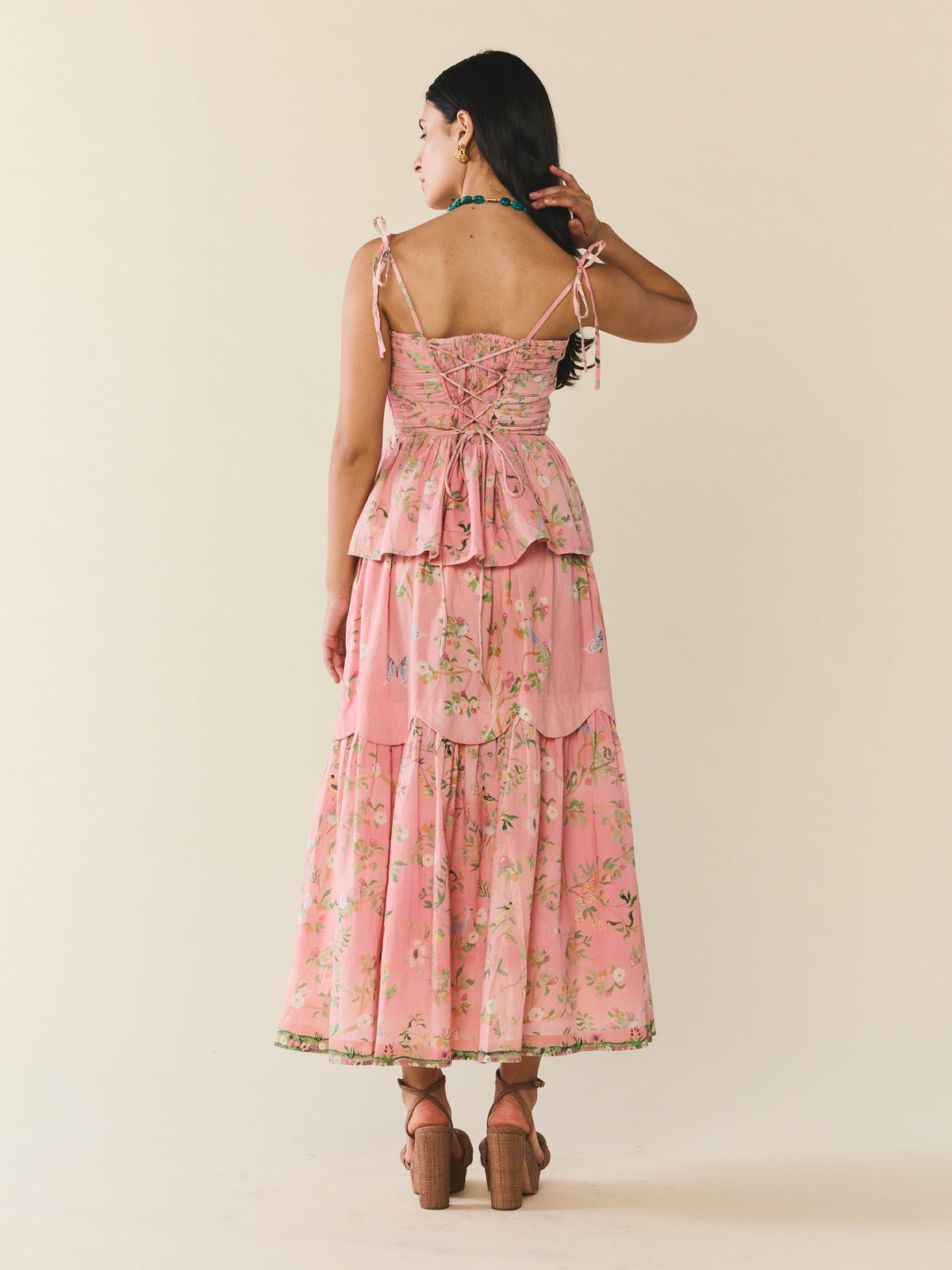 Erin Skirt in Peony Peacock x Larsen McDowell