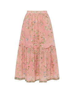 Erin Skirt in Peony Peacock x Larsen McDowell