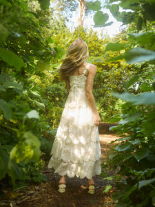 Amour Dress in White Eyelet