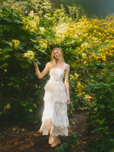 Amour Dress in White Eyelet