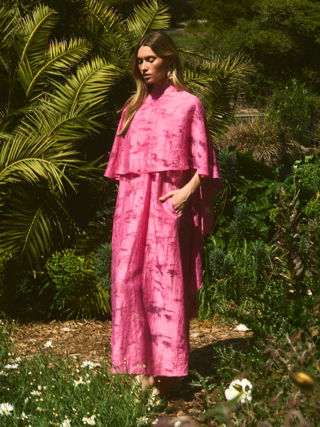 Luna Cape in Rosa Toscana
