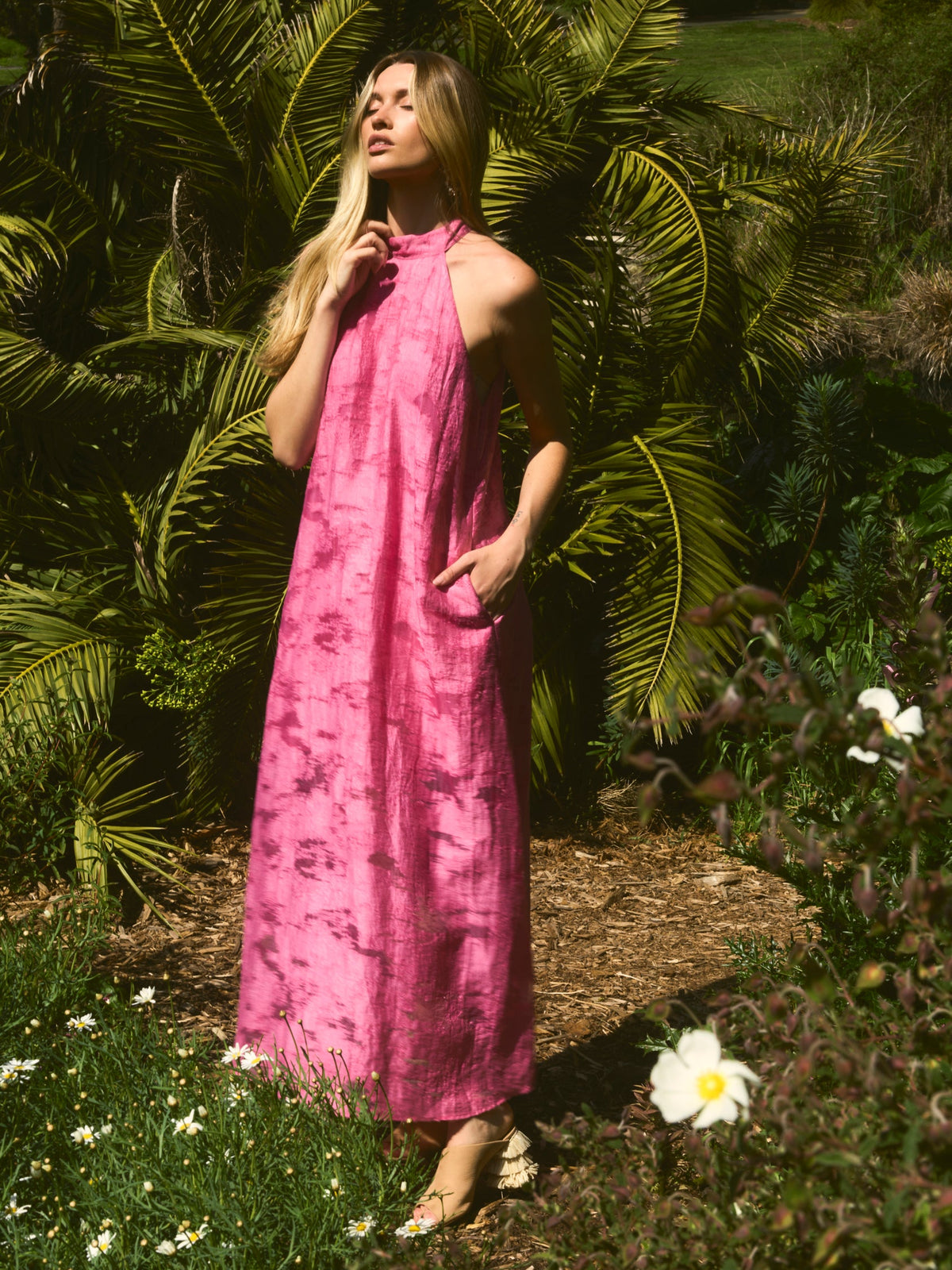 Audra Maxi Dress in Rosa Toscana