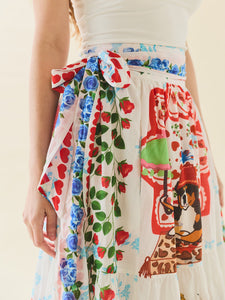 Alfie Wrap Skirt in Alfie White