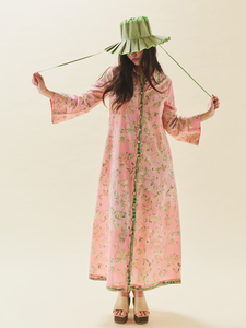 Birdie Dress in Peony Peacock x Larsen McDowell