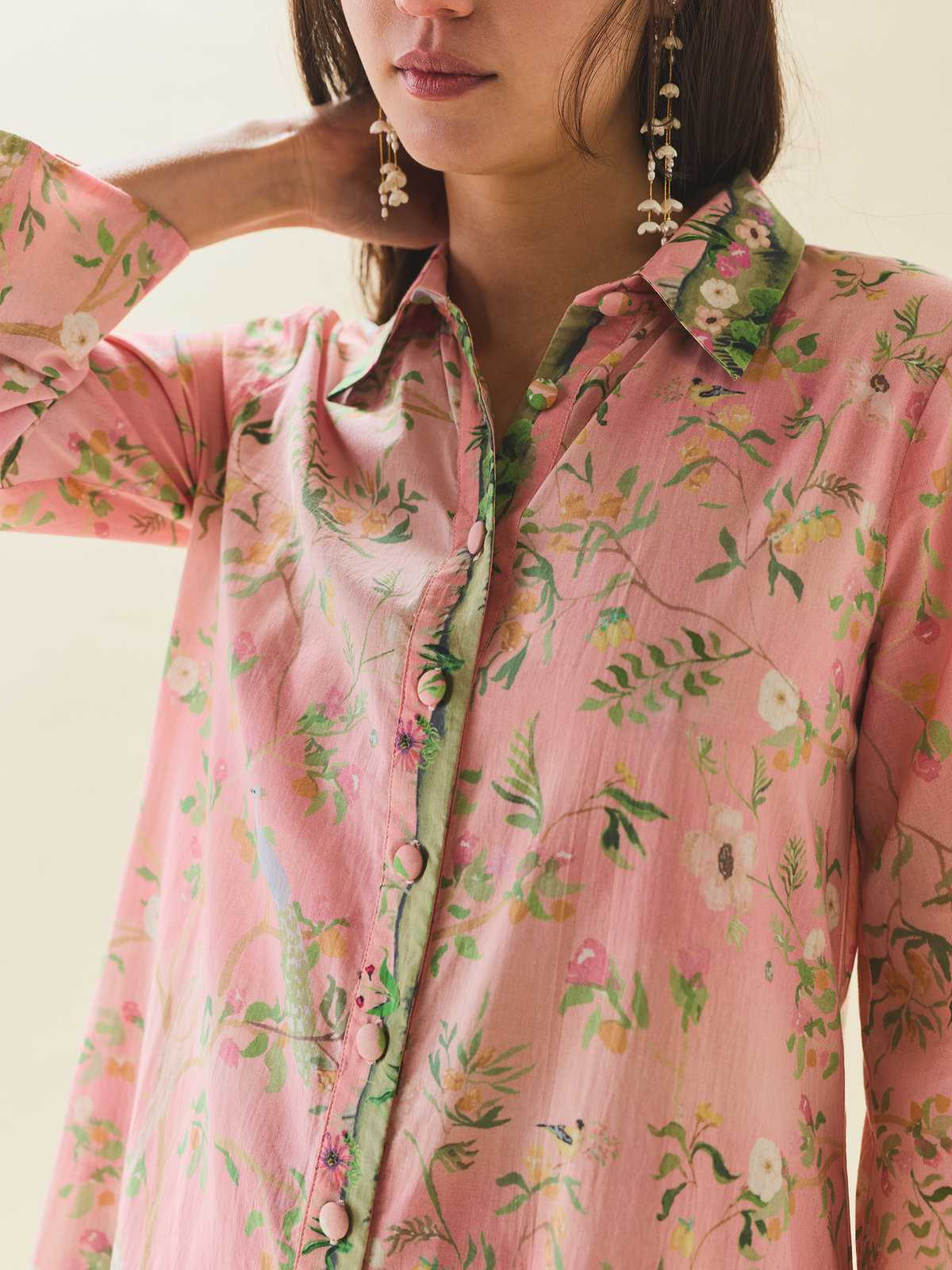 Birdie Dress in Peony Peacock x Larsen McDowell