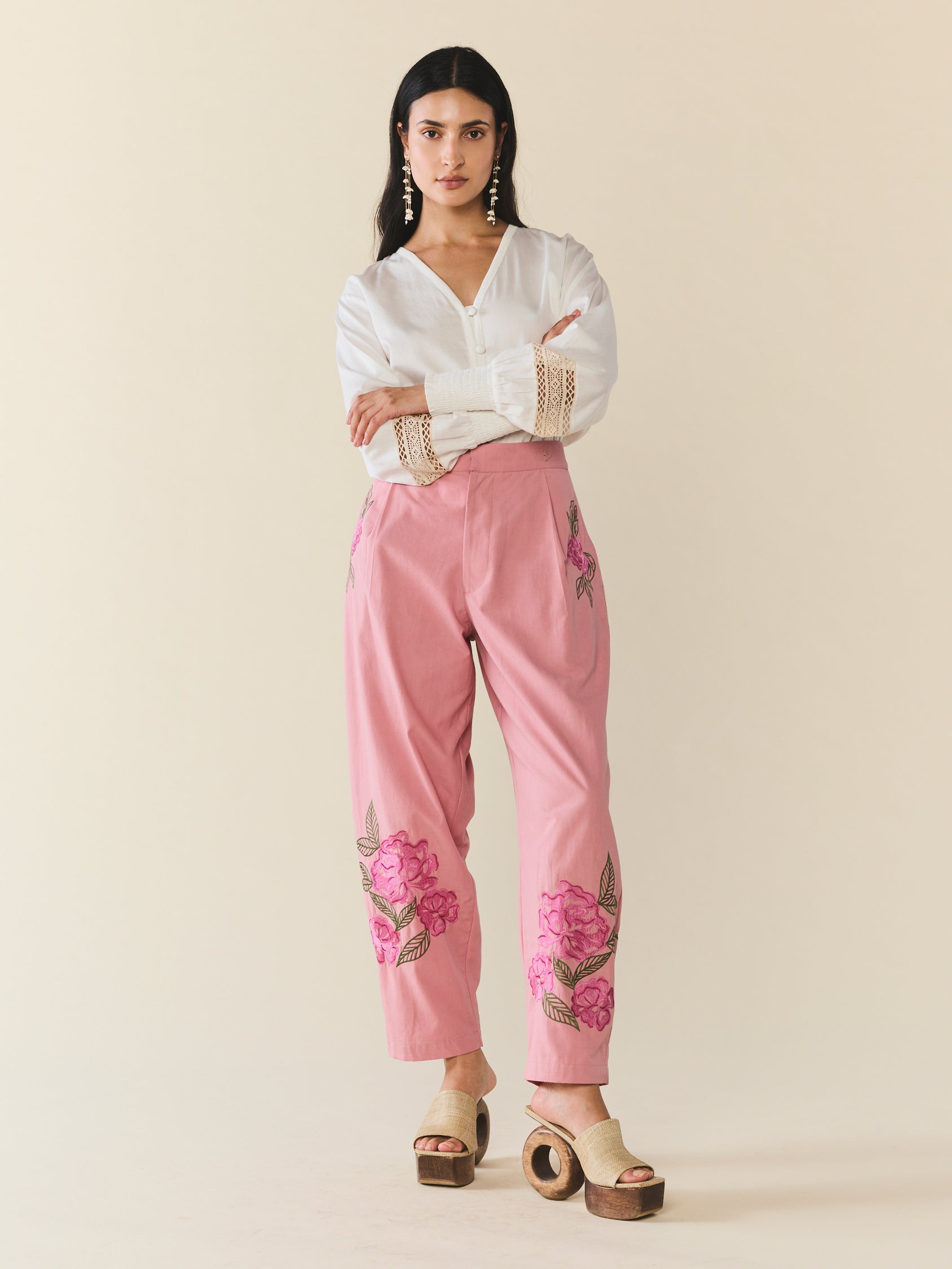 Nina Pant in Pink Pop Floral