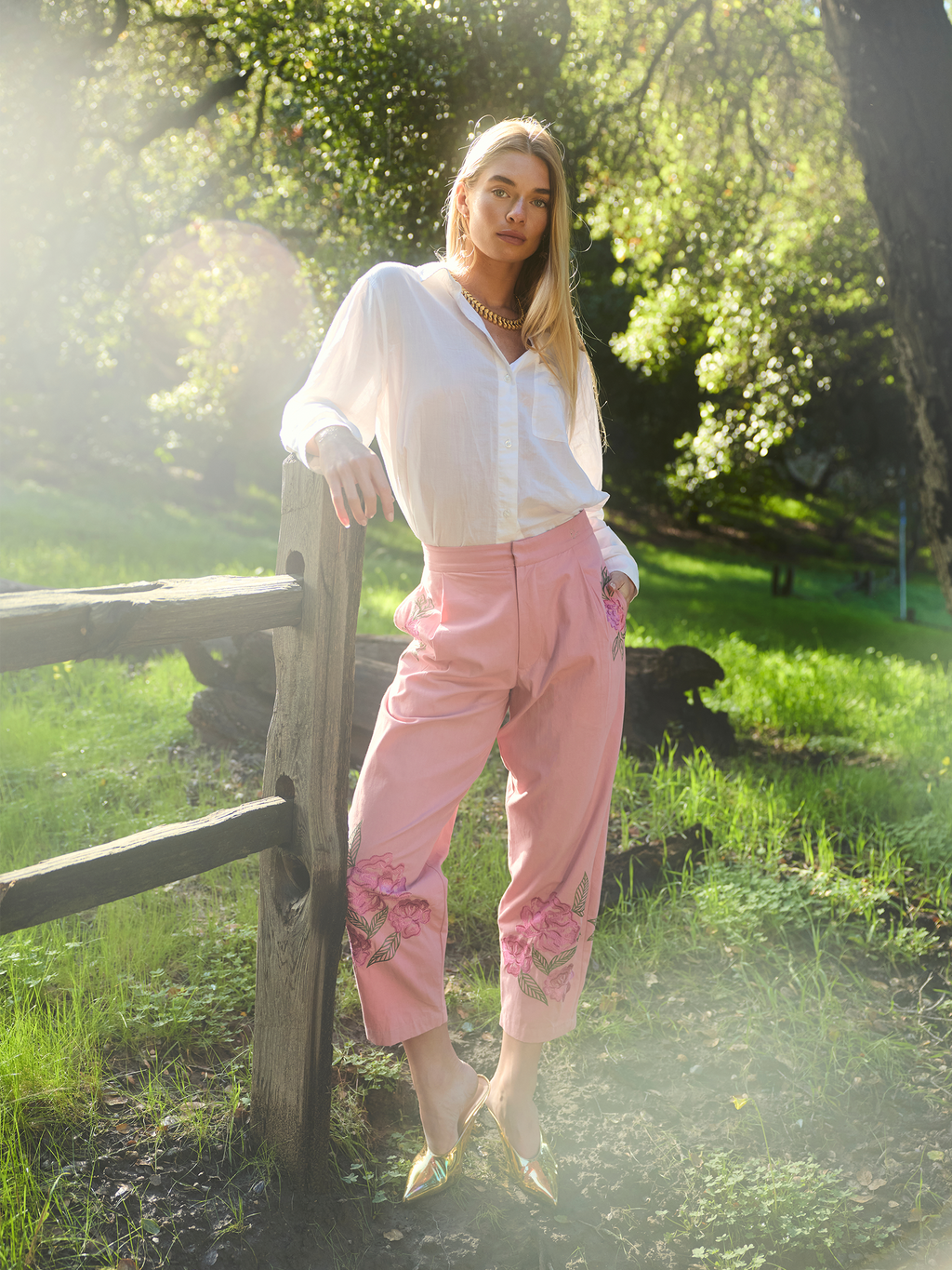 Nina Pant in Pink Pop Floral