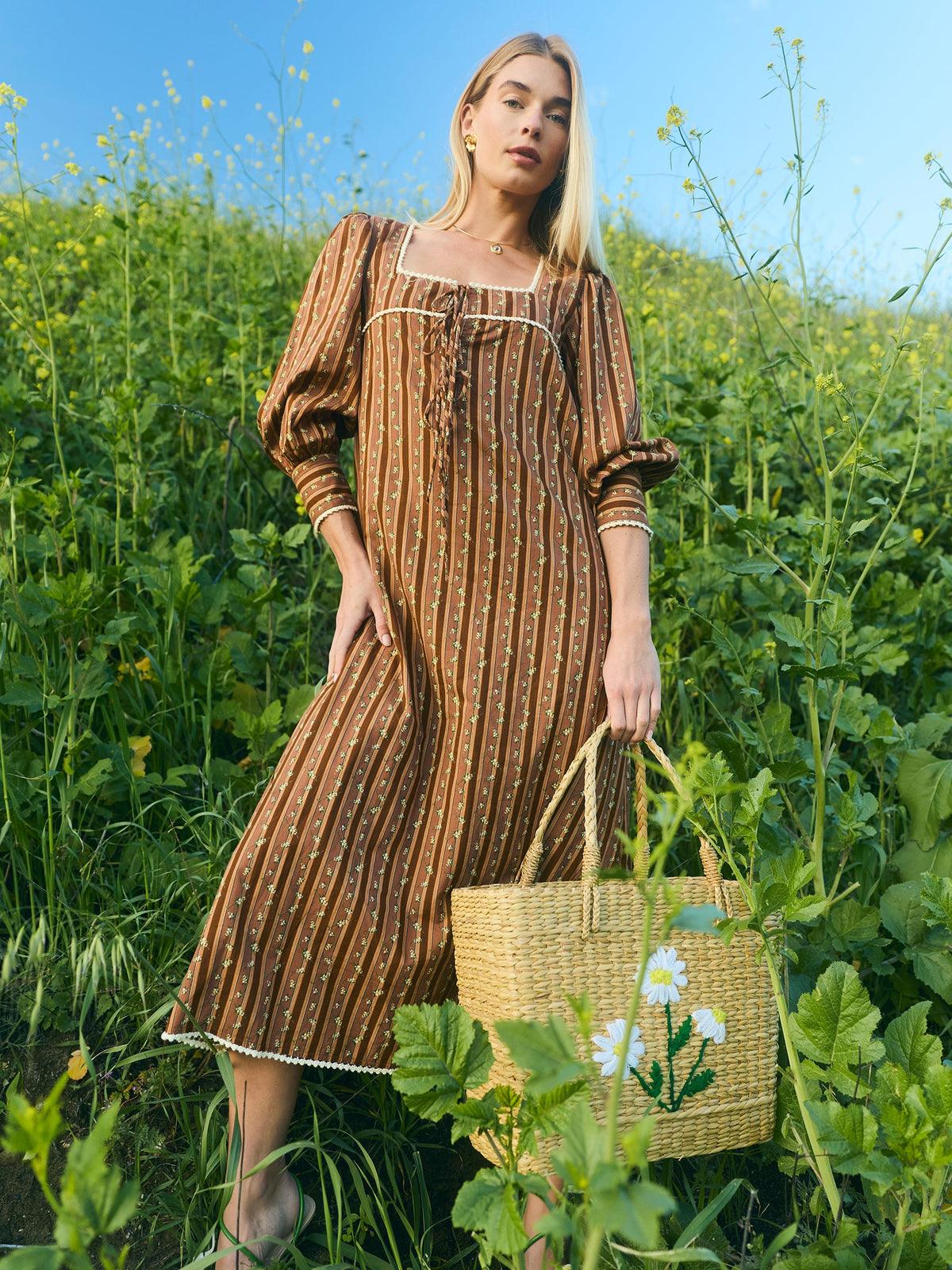 Tara Dress in Fresh Garden Floral