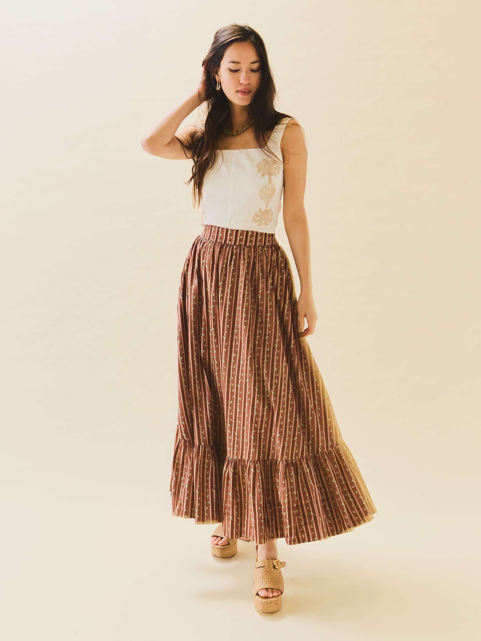 Joanie Skirt in Fresh Garden Floral
