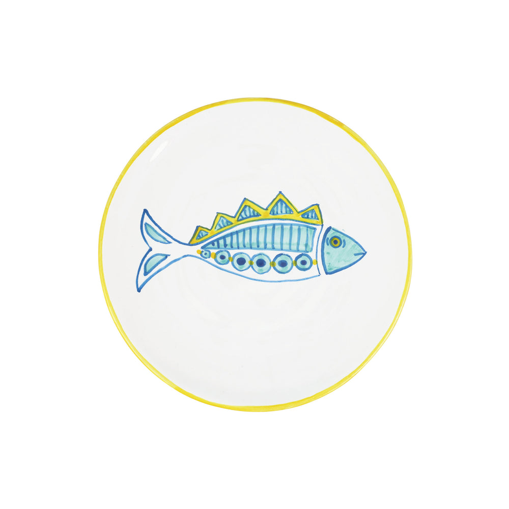 Elba's Fish Spiked Fin Salad Plate in Multi
