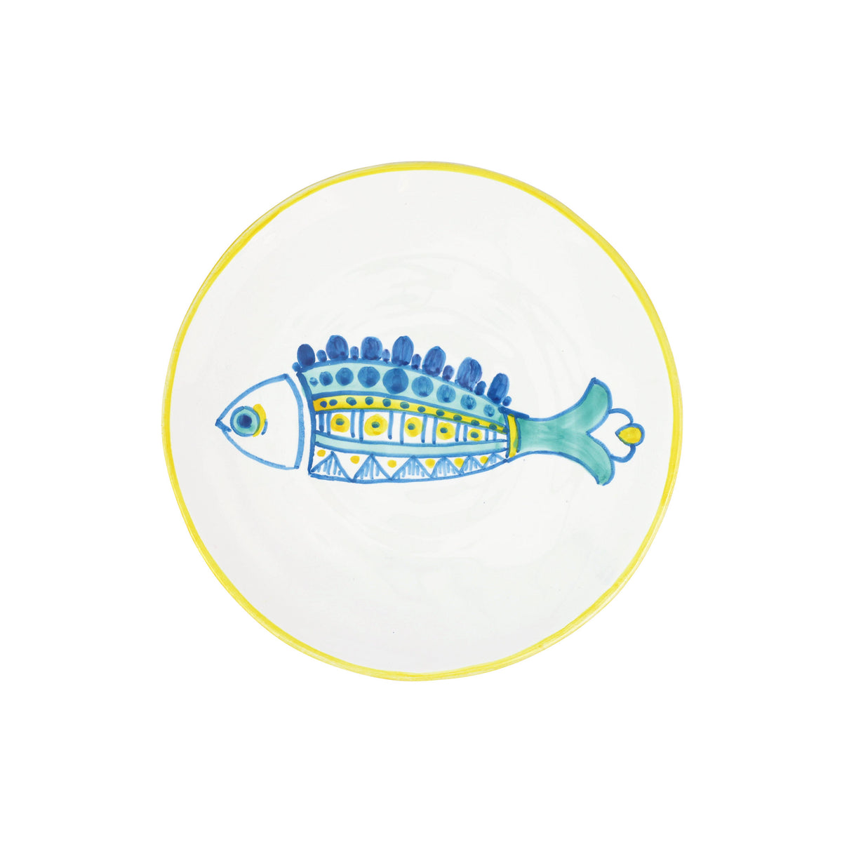 Elba's Fish Dotted Fin Salad Plate in Multi