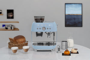 Semi-Automatic Espresso Machine EGF03 in Pastel Blue